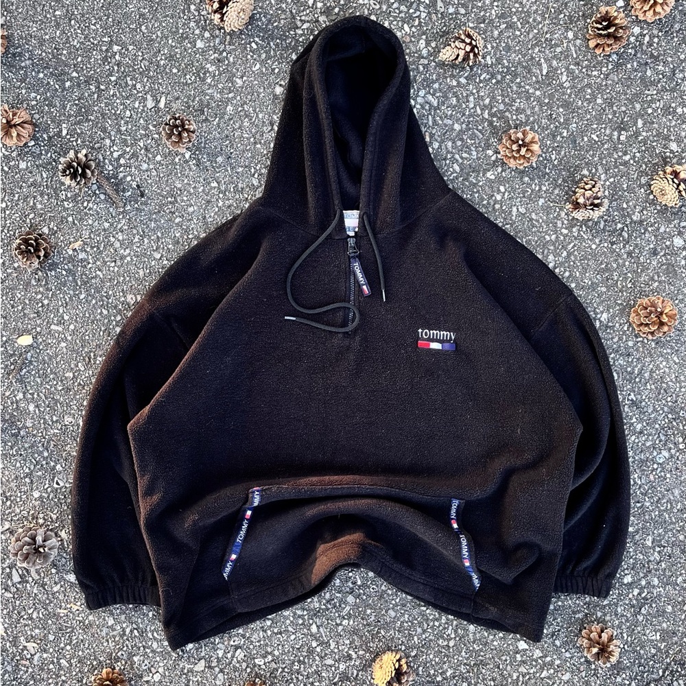 Tommy Gear vintage fleece hoodie Hinfiger 80s
